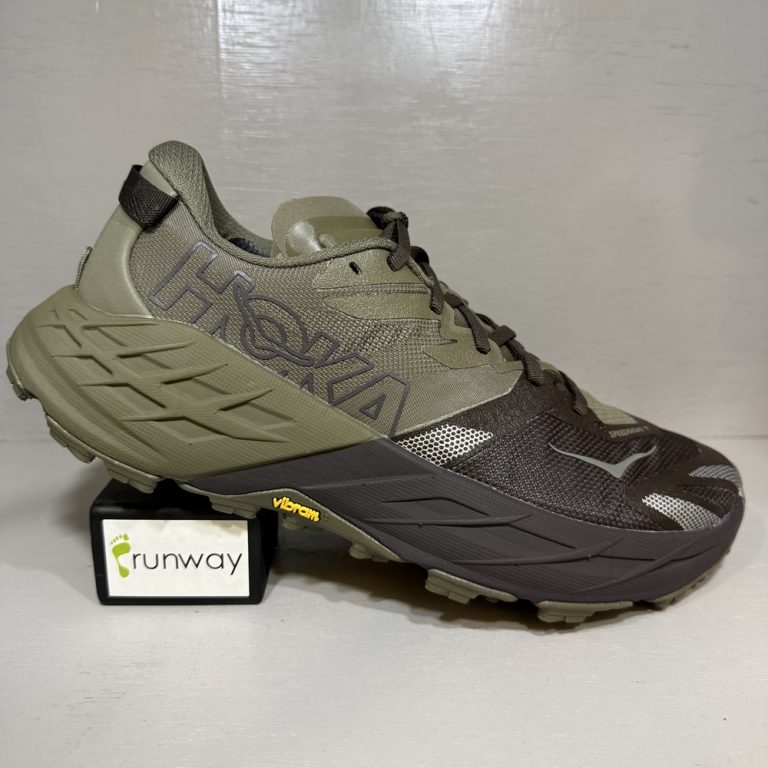 נעלי ריצה גברים HOKA SPEEDGOAT 7 רוחב D רגיל ירוק שחור ALVB
